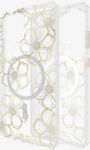Funda Floral Gems con imán para el Galaxy S25 Ultra - Color oro​​ 