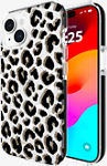Funda protectora resistente con MagSafe para el iPhone 16e/15/14/13 - City Leopard Glitter​​ 