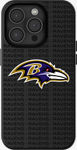 Funda con fondo de texto del equipo de la NFL con MagSafe para el iPhone 15 - Baltimore Ravens​​ 