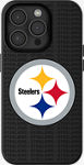 Estuche de fondo de texto del equipo de la NFL con MagSafe para iPhone 15 - Pittsburgh Steelers​​ 