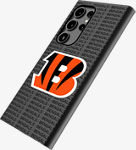 Funda con fondo de texto del equipo de la NFL con imán para el Galaxy S24 Ultra - Cincinnati Bengals​​ 