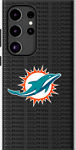 NFL Team Text Backdrop Case with Magnet for Galaxy S24 Ultra - Miami Dolphins