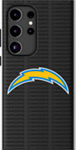 Funda con fondo de texto del equipo de la NFL con imán para el Galaxy S25 Ultra - Los Angeles Chargers​​ 